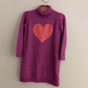 GAP Kids Purple Dress with Pink Heart